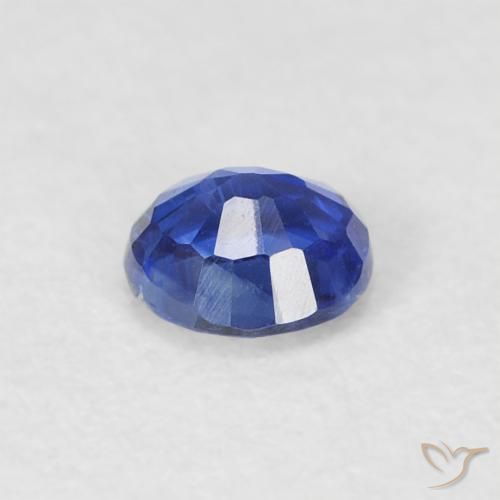 Cianite Blu profondo azzurro naturale da 0.34 ct, Rotondo, SI