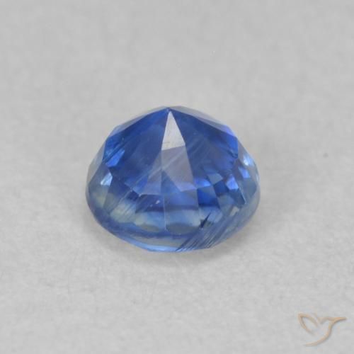 Cianite Blu scuro naturale da 0.48 ct, Rotondo, SI