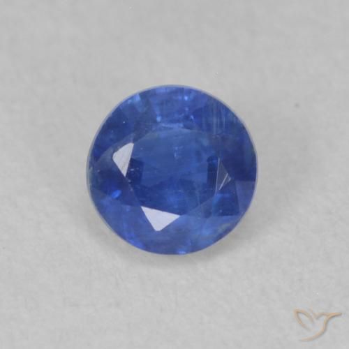 Cianite vero blu naturale da 0.43 ct, Rotondo, SI