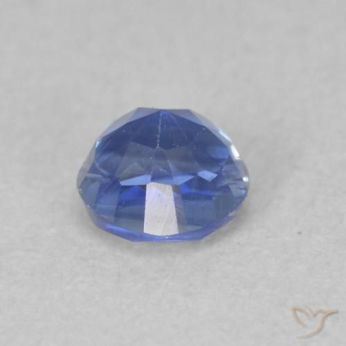 Cianite Blu scuro naturale da 0.47 ct, Rotondo, SI