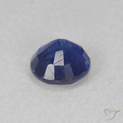 Cianite Blu scuro naturale da 0.39 ct, Rotondo, SI