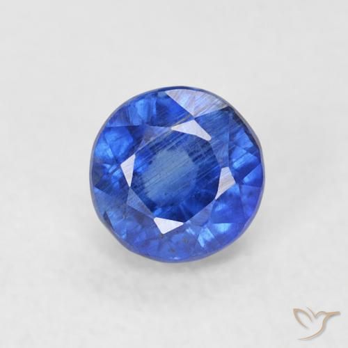 0.45ct Naturale vero blu Cianite, Rotondo, SI