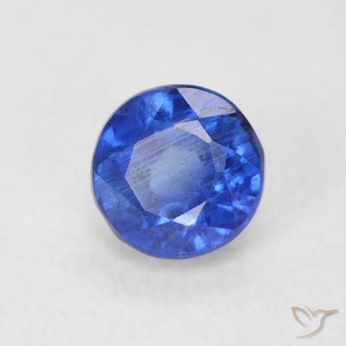 Cianite vero blu naturale da 0.45 ct, Rotondo, SI