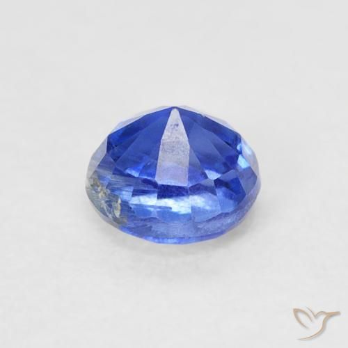 Cianite Blu scuro naturale da 0.45 ct, Rotondo, SI