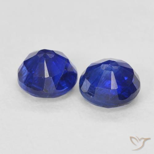 Gemme di Cianite Blu scuro naturale da 0.96 ct, Rotondo, VS-SI