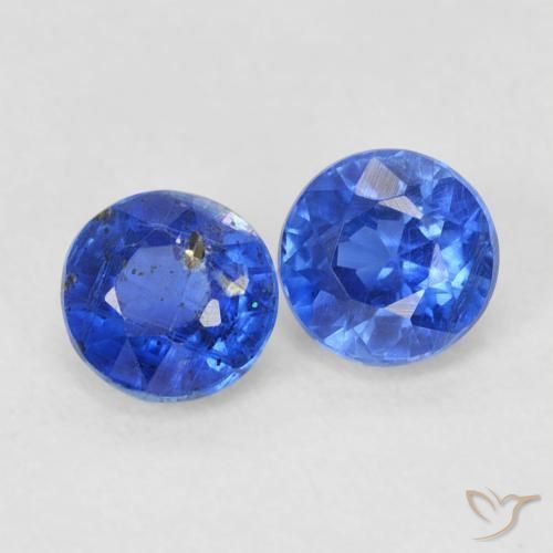 Gemme di Cianite Blu scuro naturale da 0.84 ct, Rotondo, SI