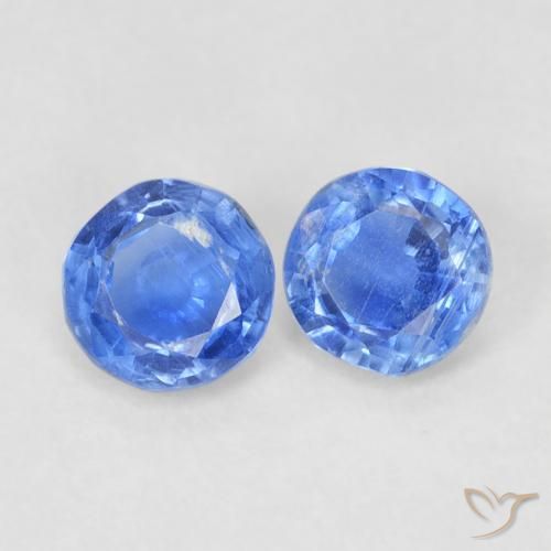 Gemme di Cianite Azzurro naturale da 0.74 ct, Rotondo, SI