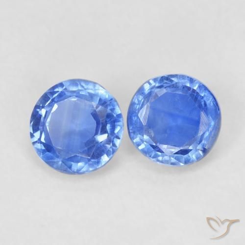 Gemme di Cianite Azzurro naturale da 0.67 ct, Rotondo, VS-SI
