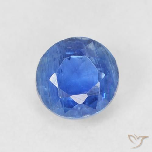 0.51ct Naturale Bambina blu Cianite, Rotondo, SI