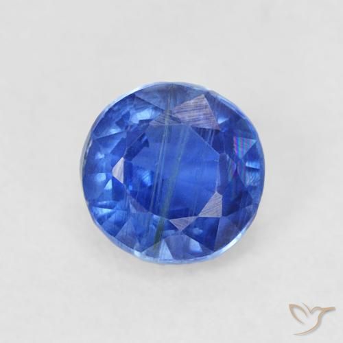 0.45ct Naturale vero blu Cianite, Rotondo, SI
