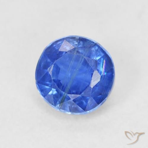 Cianite vero blu naturale da 0.45 ct, Rotondo, SI