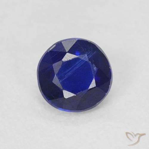 0.31ct Naturale Blu reale Cianite, Rotondo, VS-SI