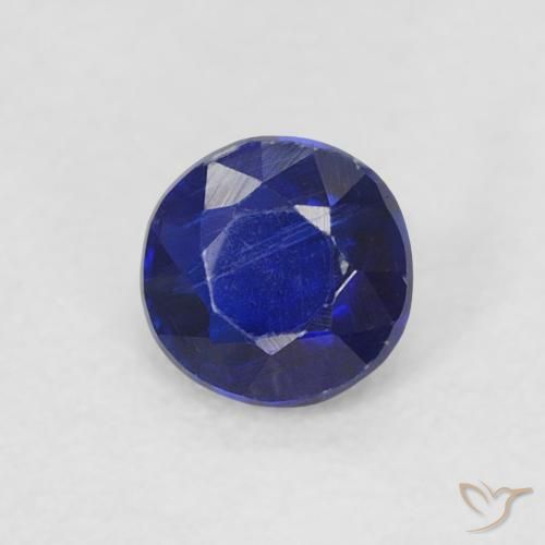 Cianite Blu reale naturale da 0.31 ct, Rotondo, VS-SI