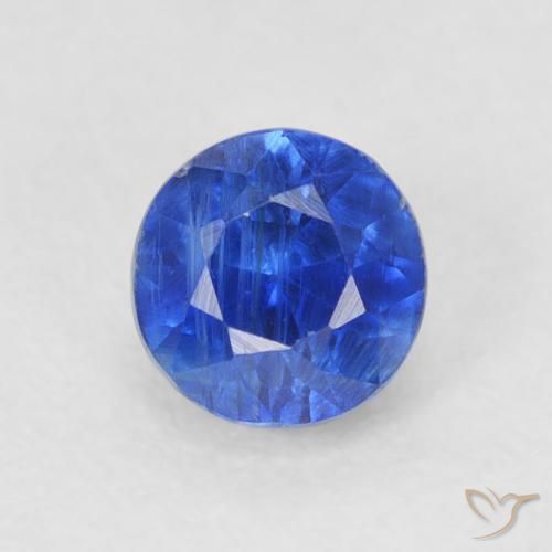 0.50ct Naturale vero blu Cianite, Rotondo, SI
