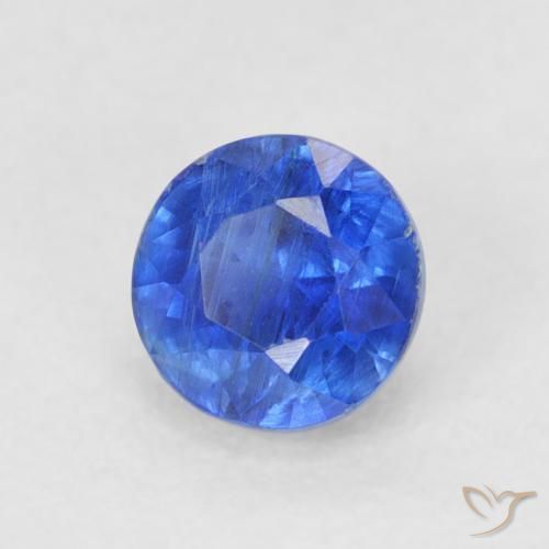 Cianite vero blu naturale da 0.50 ct, Rotondo, SI