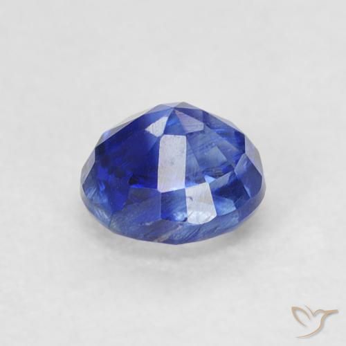 Cianite Blu navy naturale da 0.45 ct, Rotondo, SI