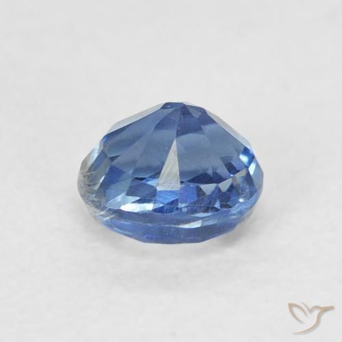 Cianite Blu scuro naturale da 0.48 ct, Rotondo, VS-SI