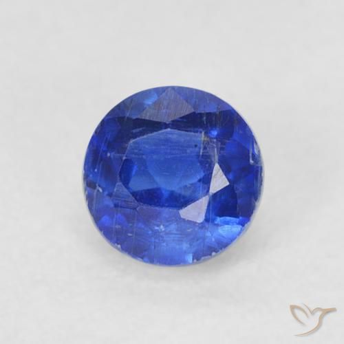 Cianite Blu Egiziano Profondo naturale da 0.47 ct, Rotondo, VS-SI
