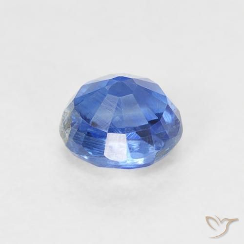 Cianite Blu navy chiaro naturale da 0.45 ct, Rotondo, SI