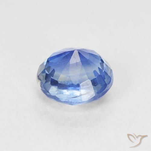 Cianite Blu profondo azzurro naturale da 0.43 ct, Rotondo, SI