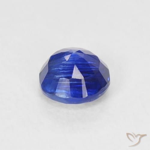 Cianite Blu Navy Intenso naturale da 0.36 ct, Rotondo, SI