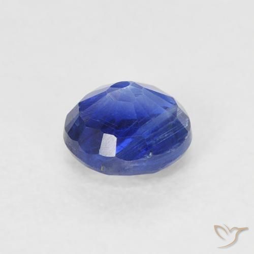 Cianite Blu profondo azzurro naturale da 0.39 ct, Rotondo, SI