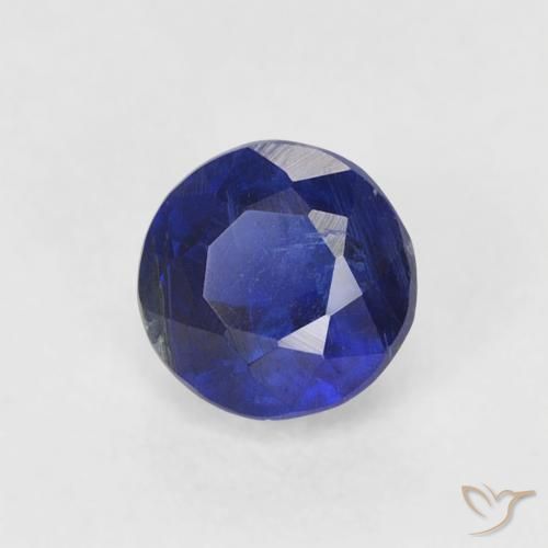 Cianite Blu acceso naturale da 0.44 ct, Rotondo, SI