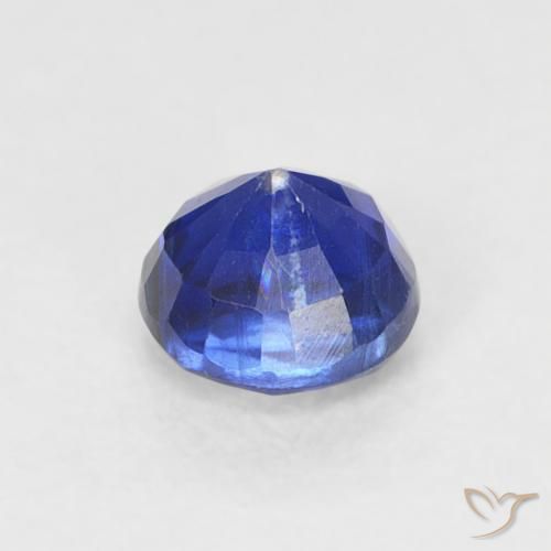 Cianite Blu acceso naturale da 0.44 ct, Rotondo, SI