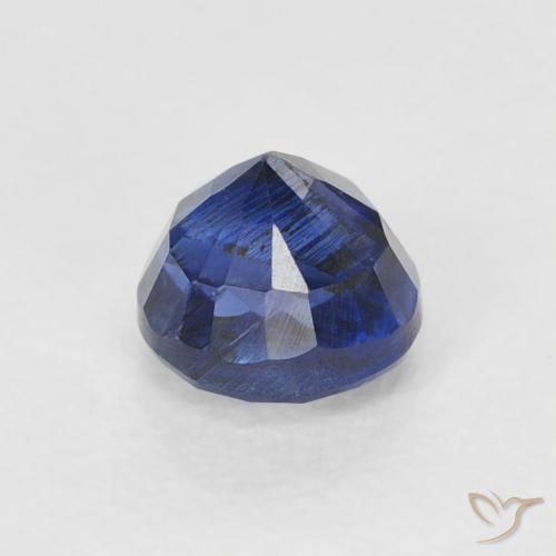 Cianite Blu molto profondo naturale da 0.54 ct, Rotondo, SI