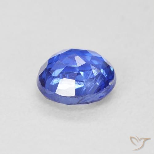 Cianite Blu navy naturale da 0.67 ct, Rotondo, SI