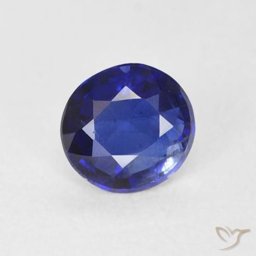 0.47ct Naturale Blu reale Cianite, Rotondo, SI