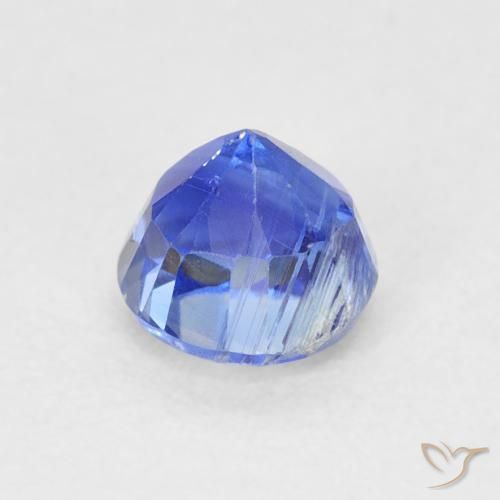 Cianite Blu profondo azzurro naturale da 0.86 ct, Rotondo, SI