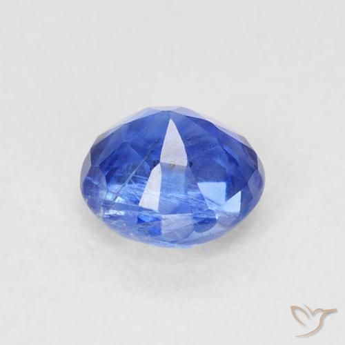 Cianite Blu profondo azzurro naturale da 0.77 ct, Rotondo, SI