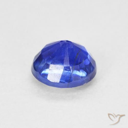 Cianite Blu scuro naturale da 0.66 ct, Rotondo, SI