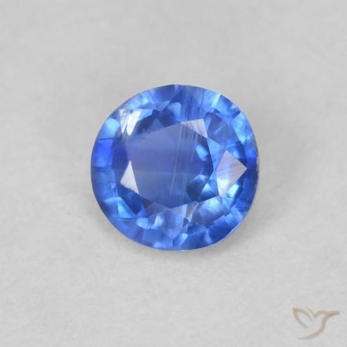 Cianite Blu profondo azzurro naturale da 0.31 ct, Rotondo, VS-SI