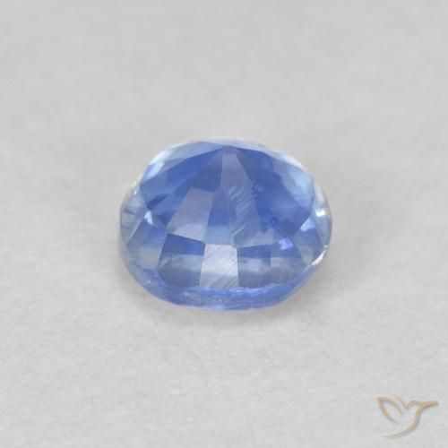 Cianite Blu profondo azzurro naturale da 0.46 ct, Rotondo, VS-SI