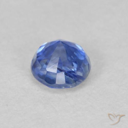 Cianite Blu profondo azzurro naturale da 0.40 ct, Rotondo, VS-SI