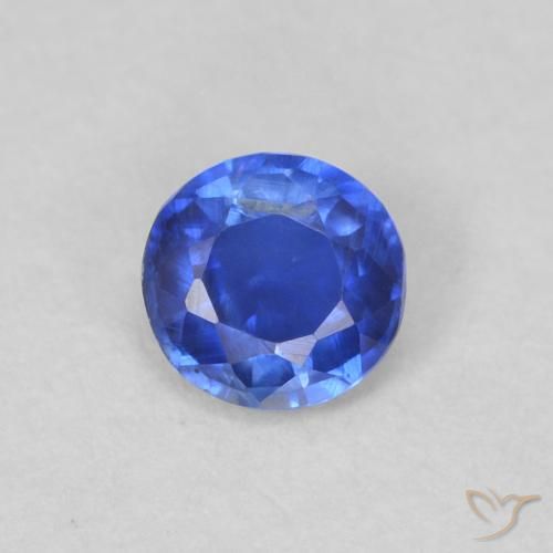 0.29ct Naturale Blu profondo azzurro Cianite, Rotondo, VS-SI
