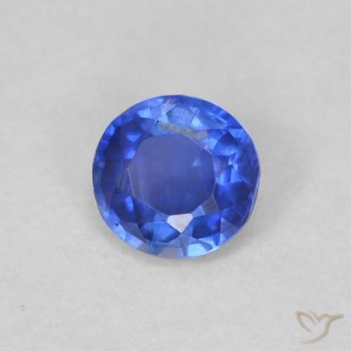 Cianite Blu profondo azzurro naturale da 0.29 ct, Rotondo, VS-SI