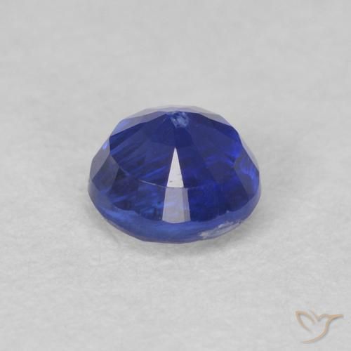 Cianite Blu molto profondo naturale da 0.45 ct, Rotondo, VS-SI