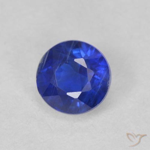 Cianite Blu elettrico naturale da 0.47 ct, Rotondo, VS-SI