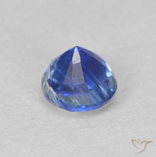 Cianite Blu Navy Intenso naturale da 0.47 ct, Rotondo, SI