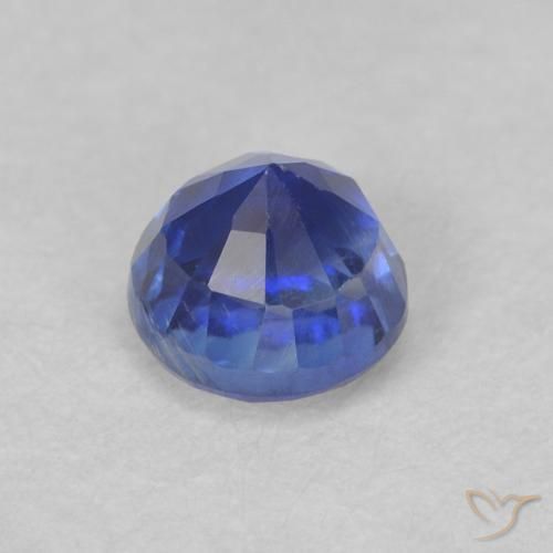 Cianite Blu elettrico naturale da 0.52 ct, Rotondo, VS-SI
