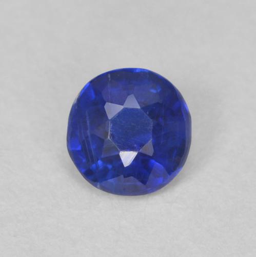 0.33ct Naturale Blu scuro Cianite, Rotondo, VS-SI