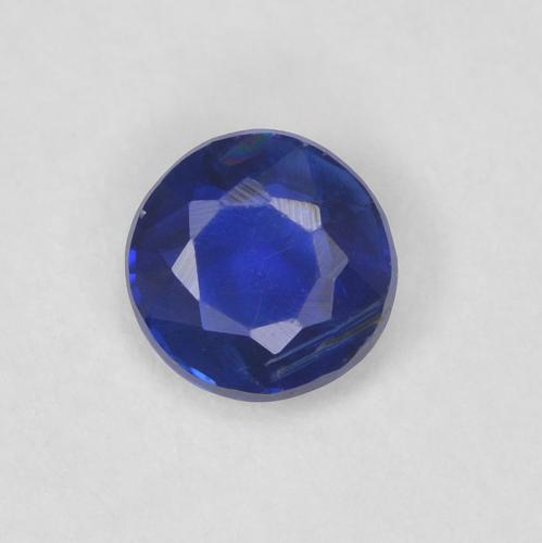 0.34ct Naturale Blu scuro Cianite, Rotondo, VS-SI