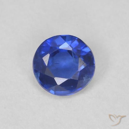 Cianite vero blu naturale da 0.34 ct, Rotondo, VS-SI