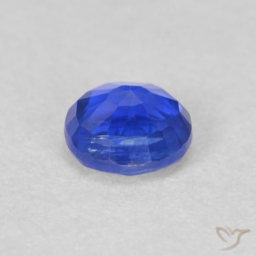 Cianite Blu navy naturale da 0.38 ct, Rotondo, VS-SI