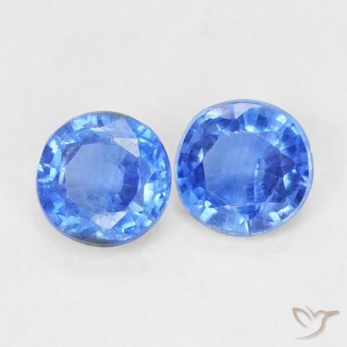 Gemme di Cianite Bambina blu naturale da 0.72 ct, Rotondo, VS-SI