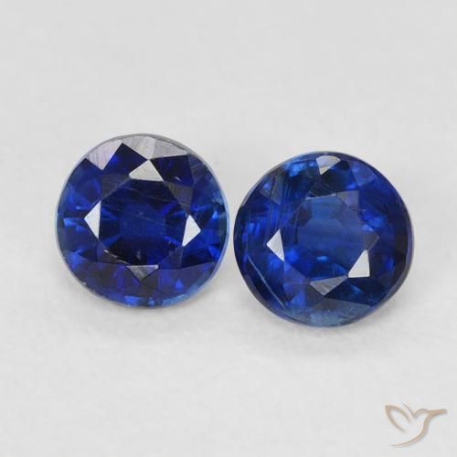 Gemme di Cianite Blu reale naturale da 0.69 ct, Rotondo, VS-SI