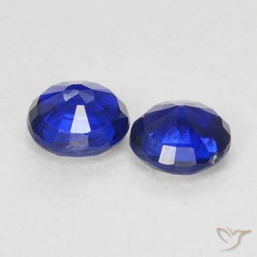 Gemme di Cianite Blu reale naturale da 0.78 ct, Rotondo, VS-SI